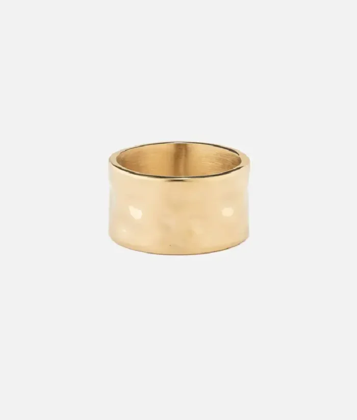 Cainte Gold Hammered Ring 2MM (3)