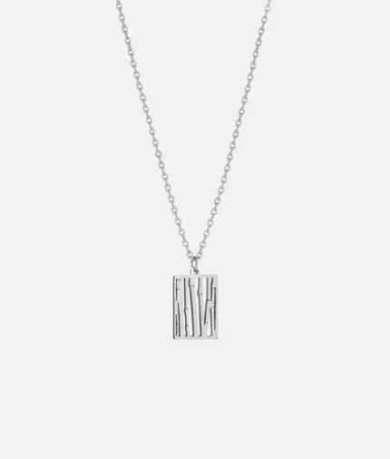 Cainte Silver Le Bambou Necklace (2)