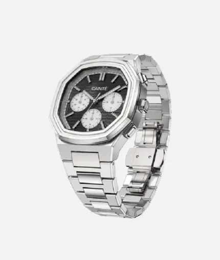 Claude Chrono Watch Black White (2)