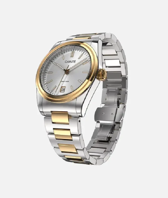 Claude Laurent Two Tone Watch White (2)