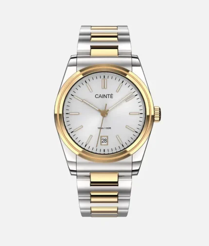 Claude Laurent Two Tone Watch White (3)