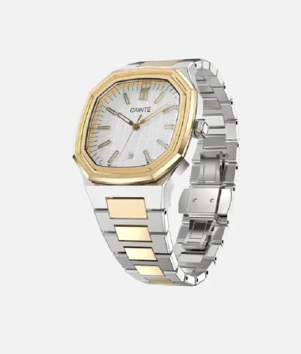 Claude Two Tone Watch White (2)